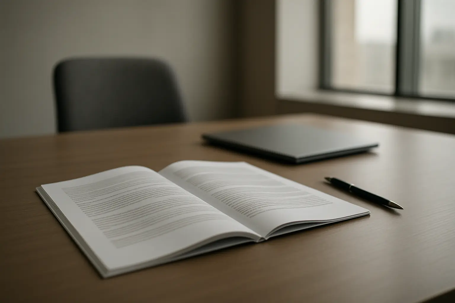 Contract terms under review in a university administrative office