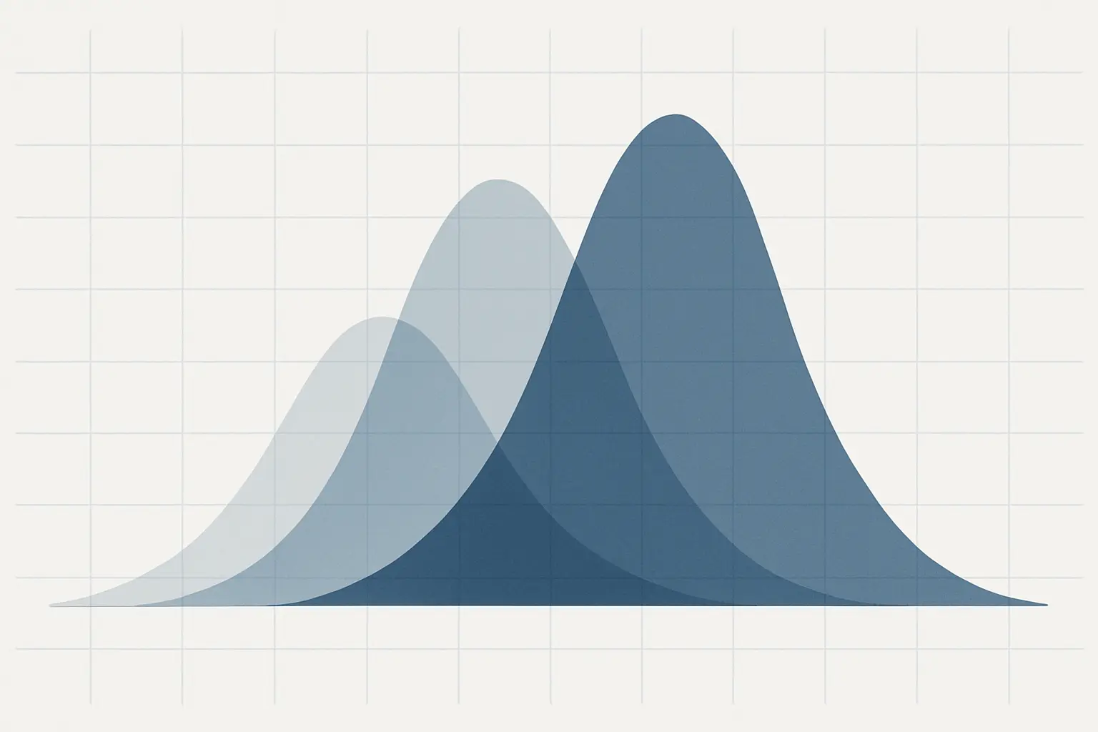 Abstract overlapping distributions representing classification uncertainty